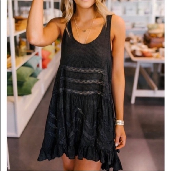 Free People Voile and Lace Trapeze Slip Dress | Size XS - Picture 1 of 8